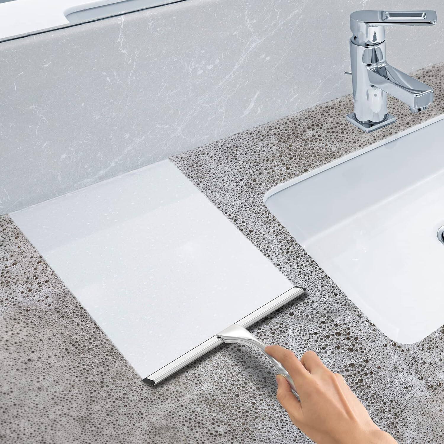 Back. Giantpower - ﻿ Shower Squeegee for Home Cleaning, Glass Door, Window Squeegee 12 Inch.