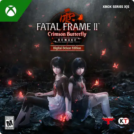 X SERIES X/S
FATAL FRAME II Crimson Butterfly REMAKE Digital Deluxe Edition
MATURE 17+
ESRB
Team NINJA
KT - M (Mature 17+)