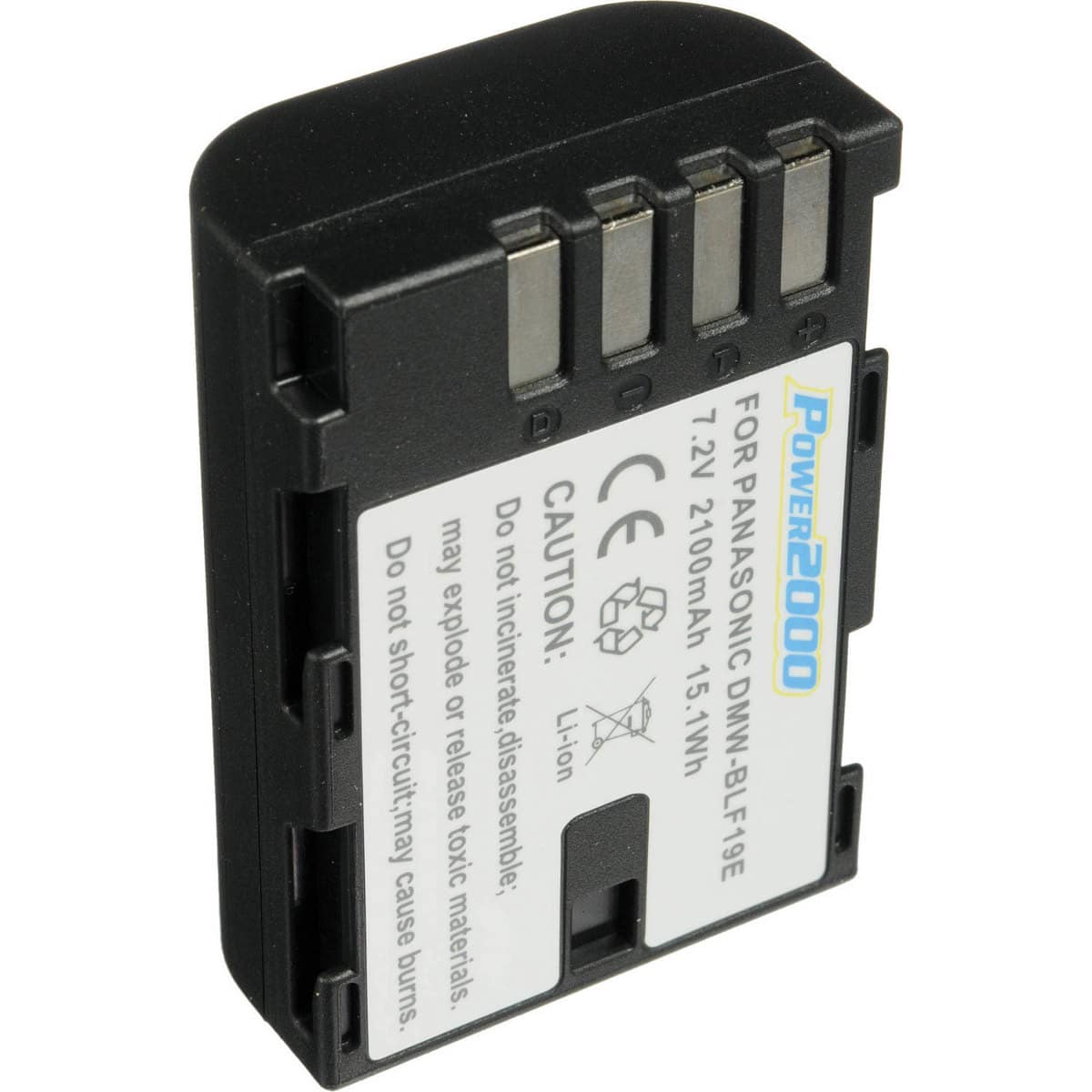Power2000 - DMW-BLF19 7.2V 2100mAh Li-Ion Battery for Panasonic Cameras