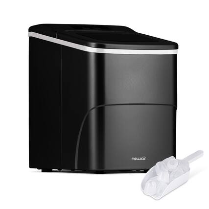 Front. NewAir - Countertop Bullet Ice Maker with BPA-Free Parts - Matte Black.