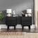 Alt View 37. Walker Edison - Retro 2-Piece 2-Drawer Nightstand Set - Black.