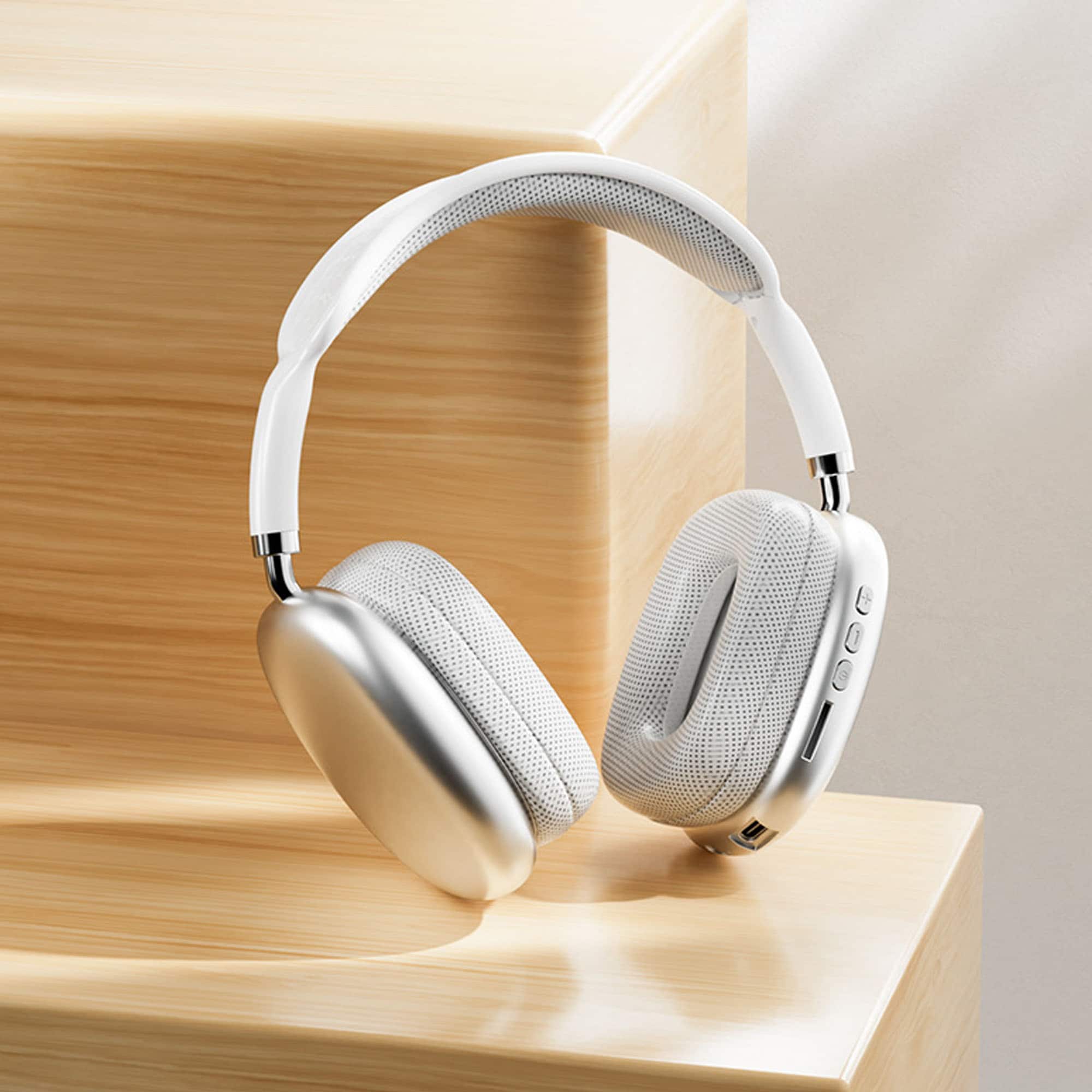 YONWAY - Subwoofer Wireless Bluetooth Headset, Over The Ear Wireless Headset, Clear Communication, Fast Charging