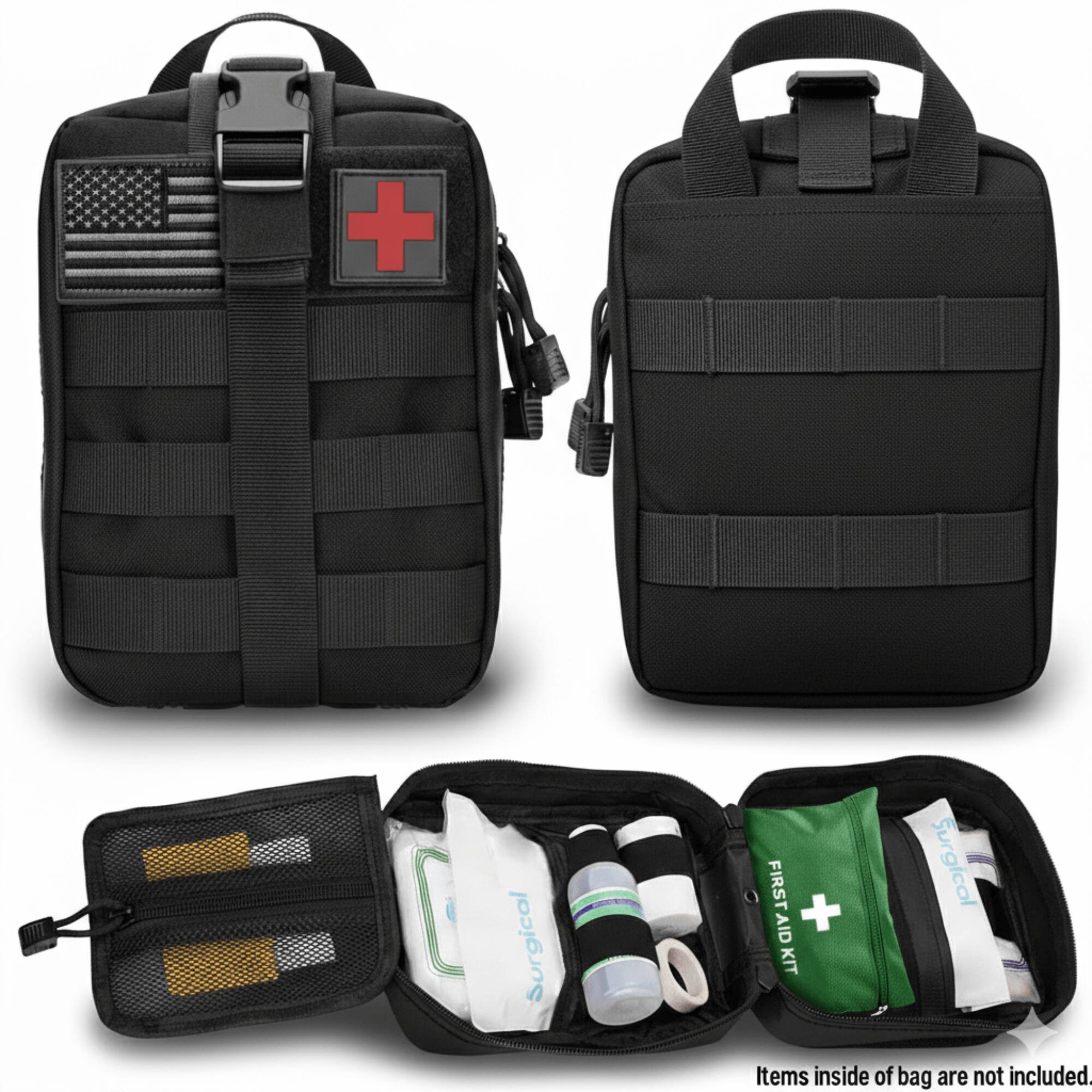 Surgical FIRST AID Surgical KIT

Items inside of bag are not included.