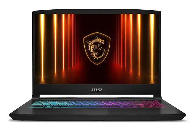 Front. MSI - MSI Katana 15 15.6" FHD 144Hz Gaming Laptop Intel Core i7-14650HX NVIDIA GeForce RTX 5050 16GB Memory 512GB SSD Black.