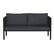Alt View 11. Alamont Home - Lea Indoor/Outdoor Loveseat with Cushions - Modern Steel Framed Chair with Storage Pockets - Charcoal.