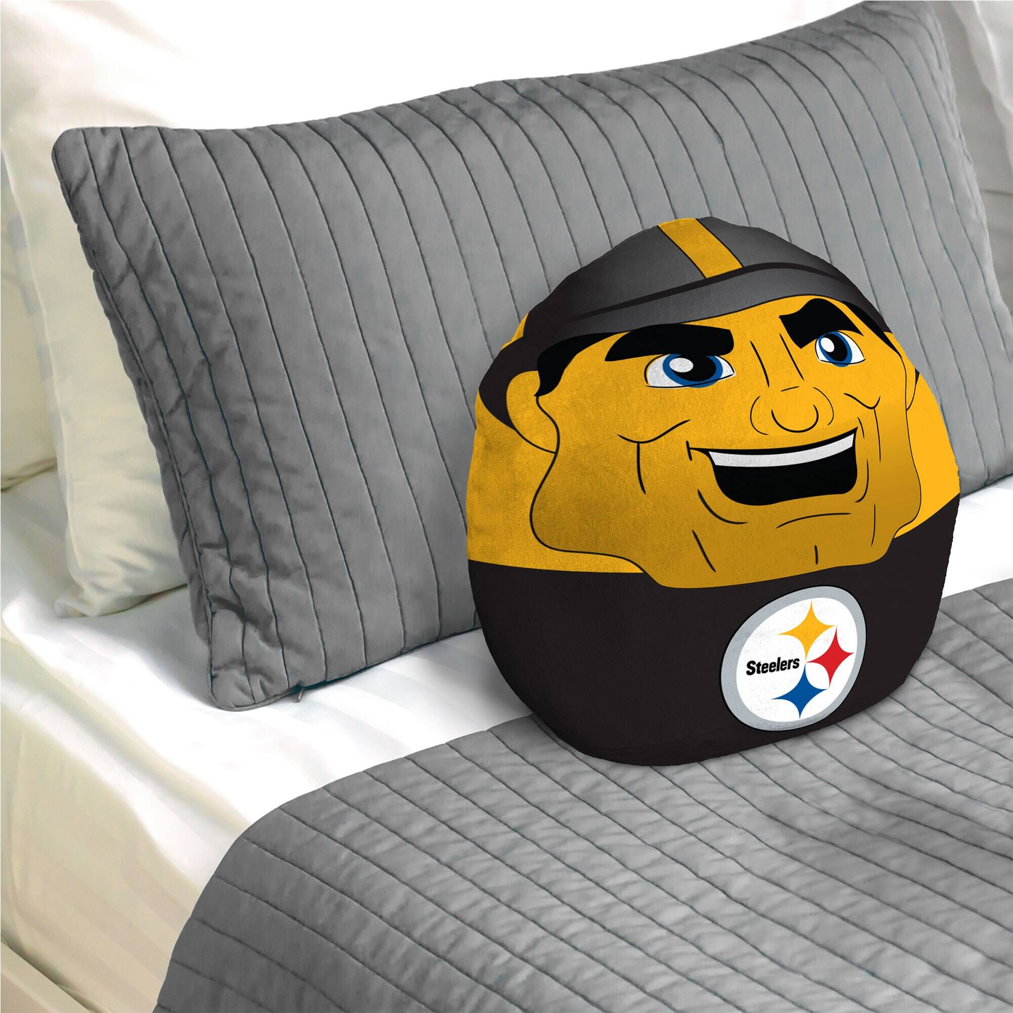 Alt View 1. Pegasus - Pittsburgh Steelers 22" Plushie Mascot Pillow - Multicolor.