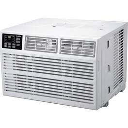 Whirlpool - 1,000 Sq. Ft. 18,000 BTU 230V Window Mounted Air Conditioner with Supplemental Heat - White