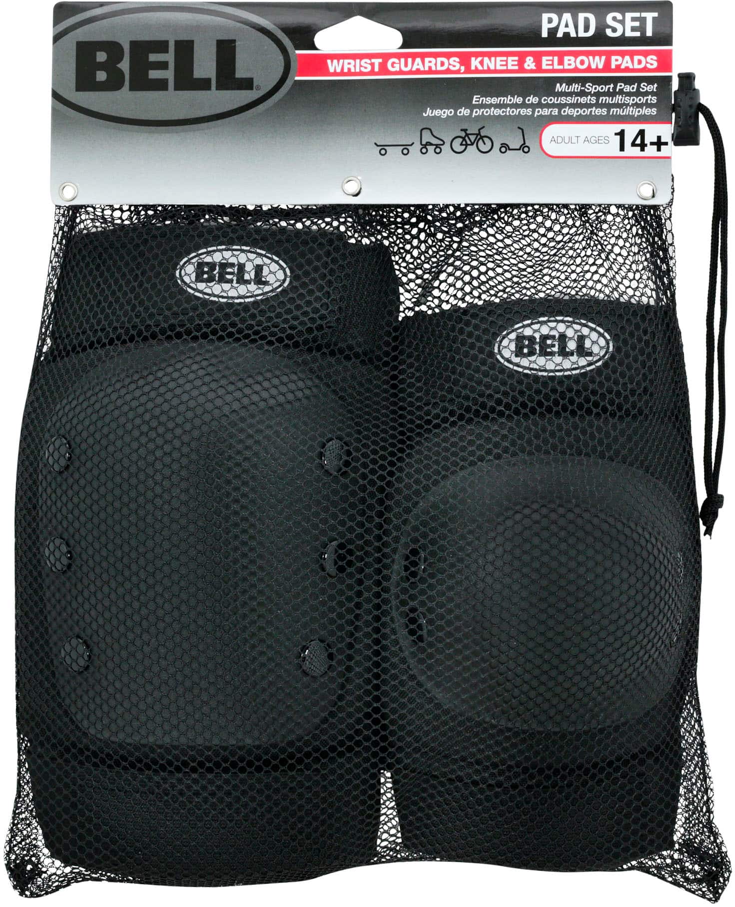 Bell - Adult Pad Set for Bike and Scooter - Black - Alt_View_Zoom_11