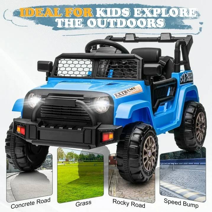 IDEAL FOR KIDS EXPLORE THE OUTDOORS

Concrete Road
Grass
Rocky Road
Speed Bump