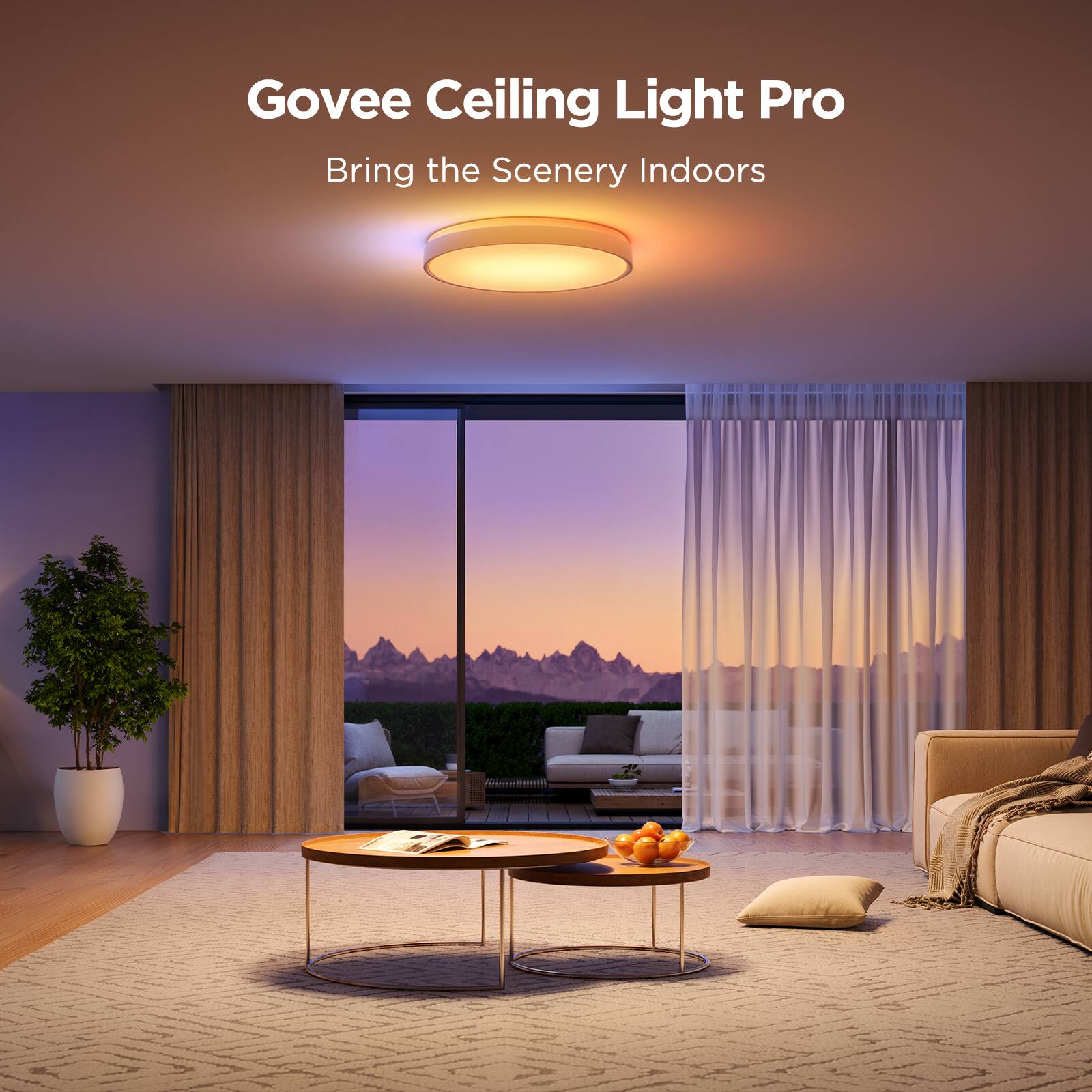 Govee Ceiling Light Pro  
Bring the Scenery Indoors