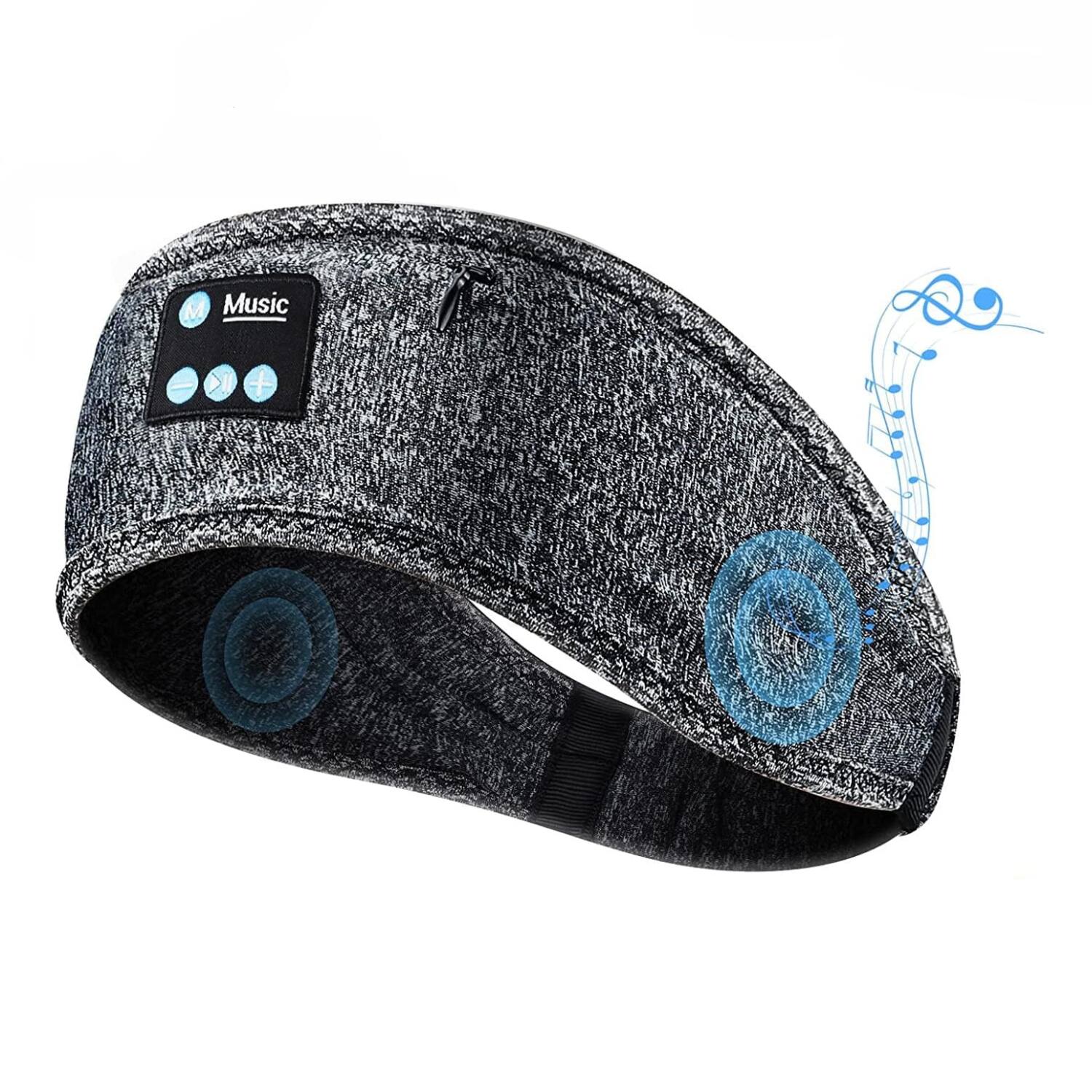 Angle. Stock Preferred - Sleep Headphones Bluetooth Headband Grey - Grey.