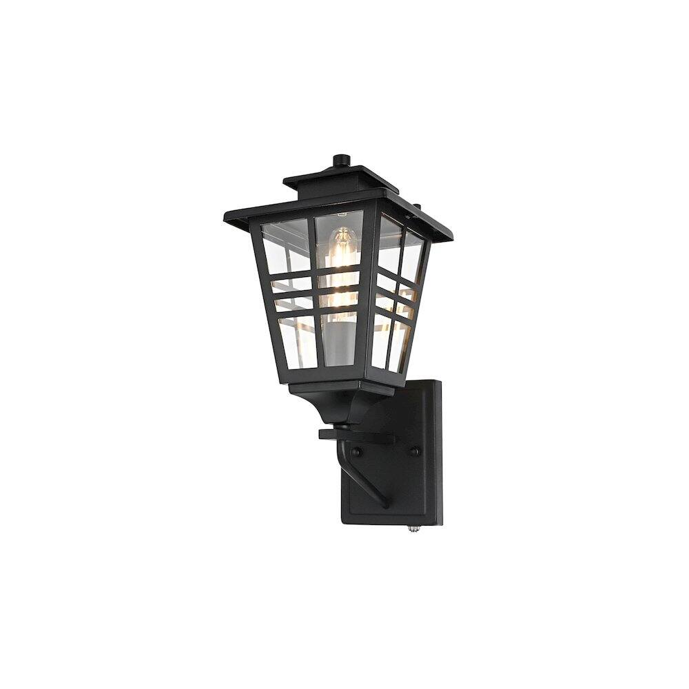 Back. Elegant Lighting - Macon 7 inch Outdoor Pendant in Black - Black.