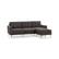 Front. Burrow - Mid-Century Nomad Sofa Sectional - Charcoal.