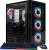 Front. STGAubron - STGAubron Gaming Desktop PC, Intel Celeron G5905 3.5GHz, Radeon RX 580 8G, 16GB DDR4 RAM, 512GB SSD, USB WiFi 6, Win11H - Black.