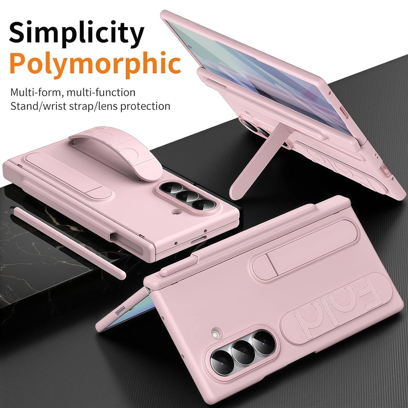 Simplicity Polymorphic  
Multi-form, multi-function  
Stand/wrist strap/lens protection