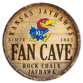 WinCraft - Kansas Jayhawks 14'' Circular Wood Sign - Multicolor