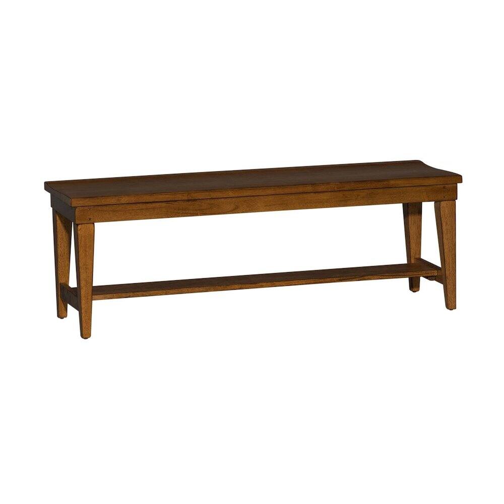 Alt View 1. Liberty Furniture Industries - Hearthstone Ridge Bench (RTA) in Tobacco - Brown.