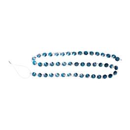 BreeBe - Iridescent Glass Jewel Garland (Set of 2) - Blue
