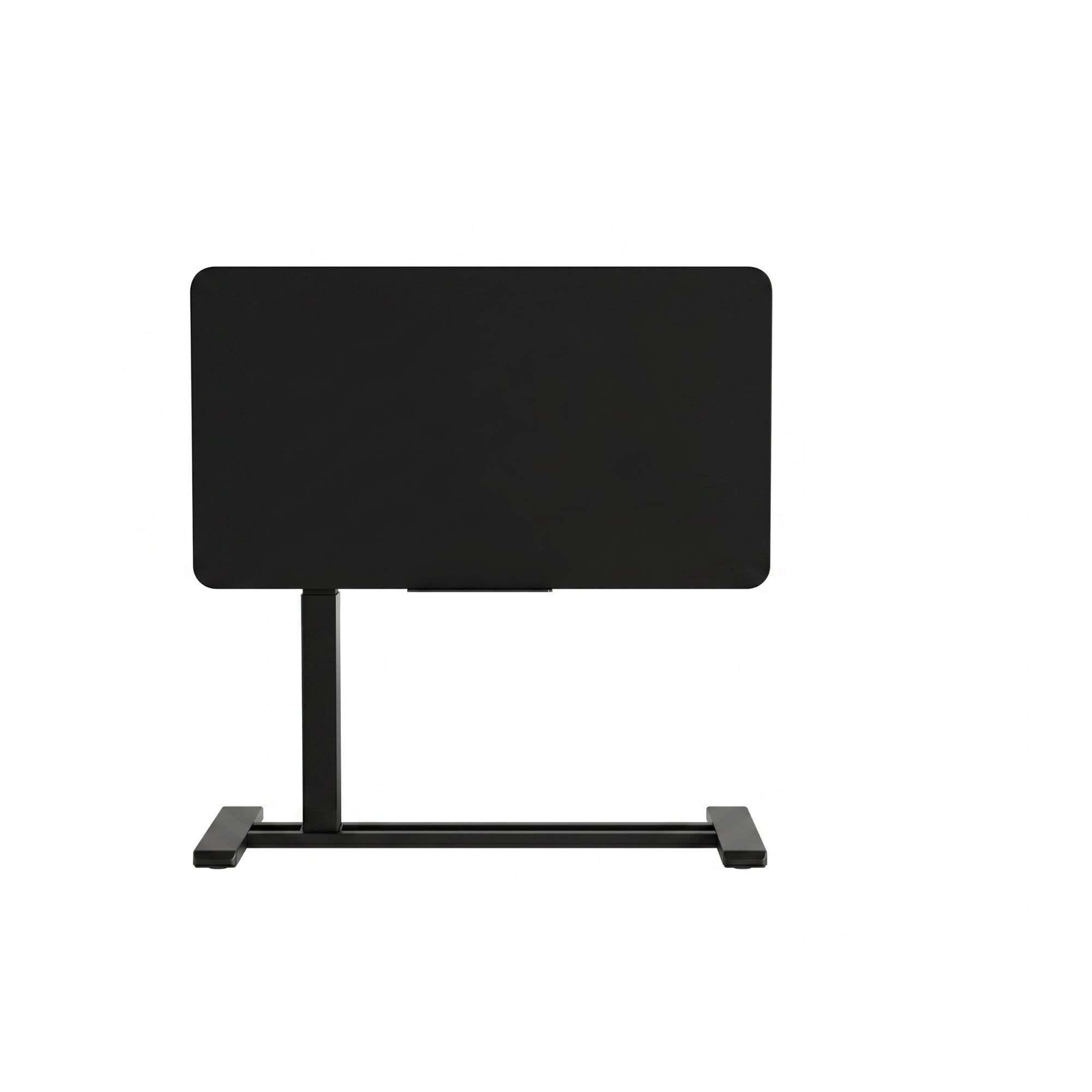 Angle. FlexiSpot - 28 x 16 in H7 Pro Adjustable Height Side Table with Tilting Desktop, Black - Black.