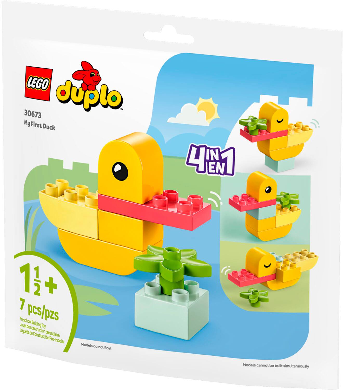 LEGO 30673 duplo My First Duck 4EM IN EN 1 1 1 2 + Peschooi pcs/pzs ad Baldng Jue de Toy Jggete de costoulections prscolaire Construccion Pre escrlar Models do ot foat Models cannot be builtt simultaneously