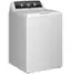Angle. GE - 4.3 Cu. Ft. High-Efficiency Top Load Washer with 5 Year Limited Parts and Labor Warranty - White with Black Stainless Steel.