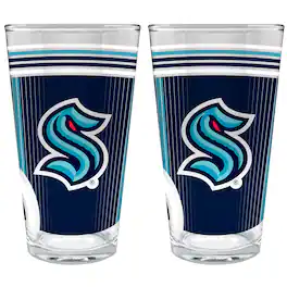 Great American Products - Seattle Kraken Two-Piece 16oz. Pint Glass Set - Multicolor