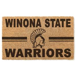 Jardine - Winona State Warriors 18" x 30" Team Logo Doormat - Brown
