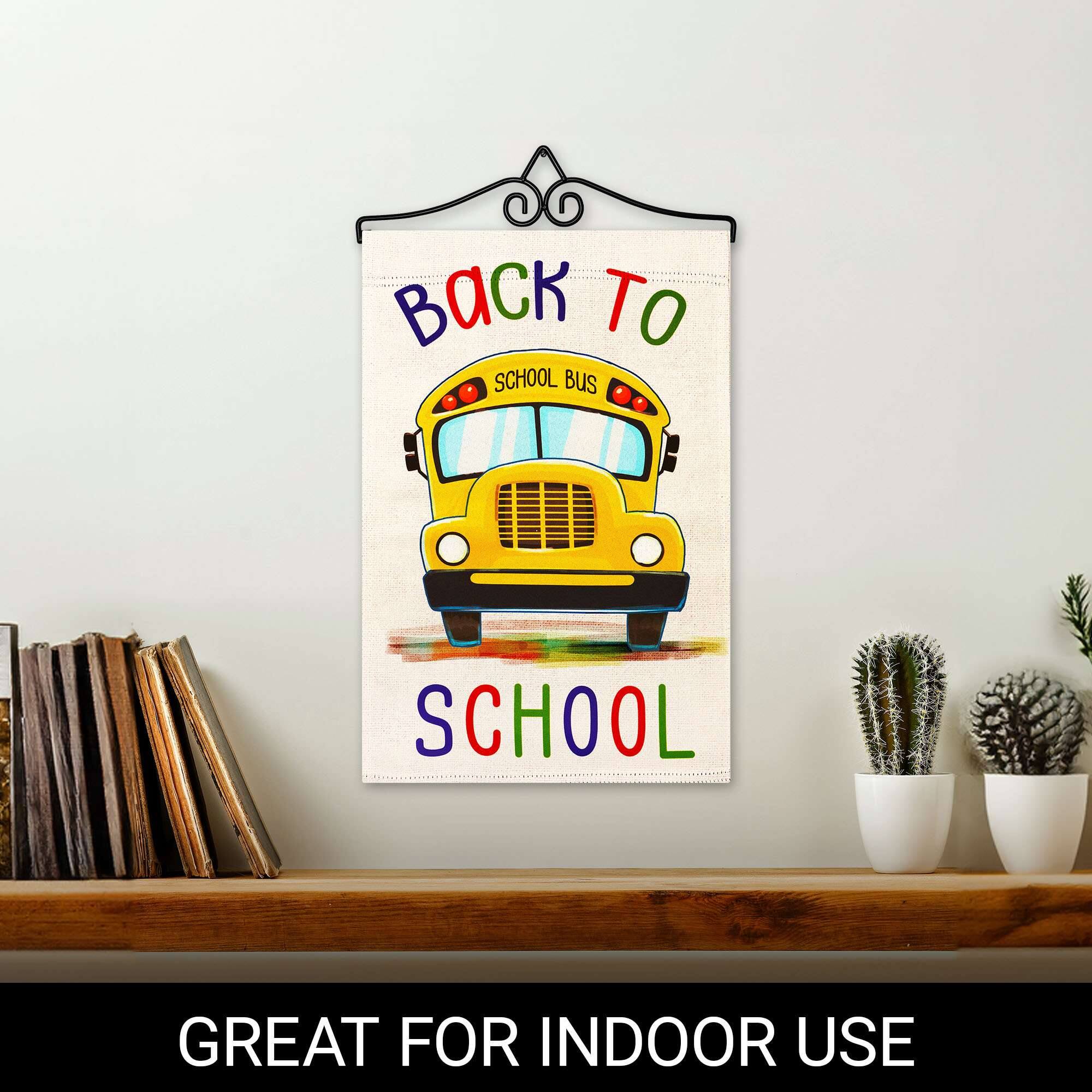Back to School Bus School Great for Indoor Use
