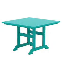 WestinTrends - Malibu 43" Outdoor Patio Square Dining Table - Turquoise