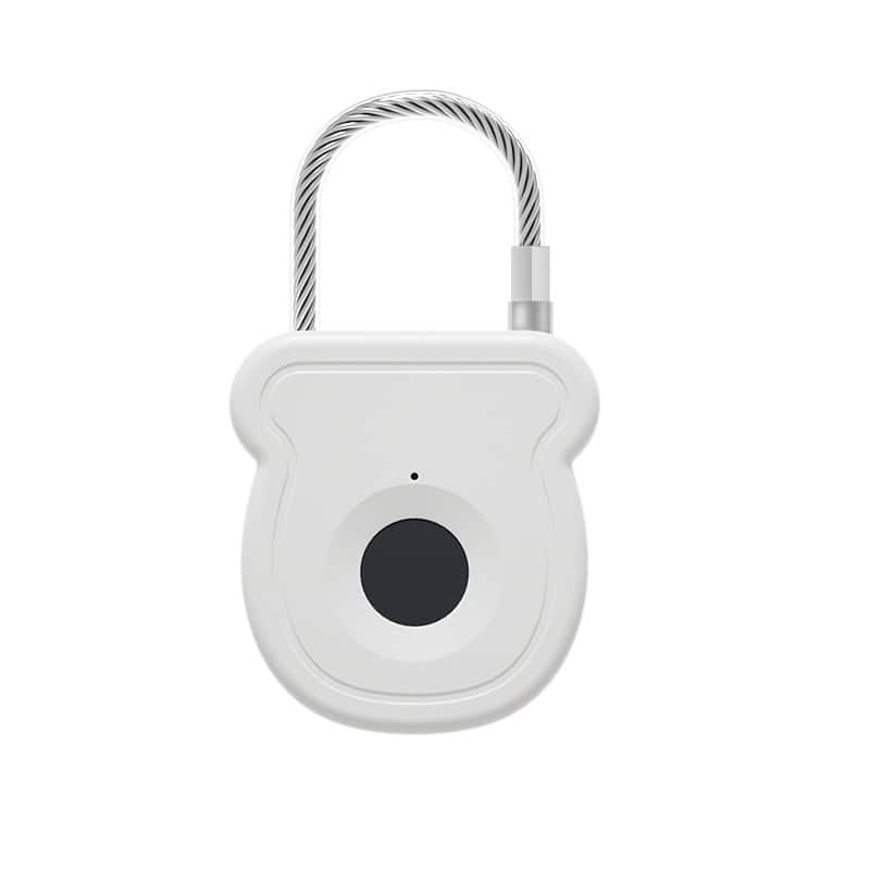 Cluzine - Smart Fingerprint Padlock,Stainless Steel Cable,For Luggage,Backpack,Cabinet,Helmet,Outdoor Use