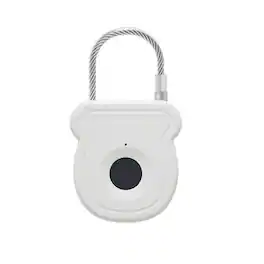 Cluzine - Smart Fingerprint Padlock,Stainless Steel Cable,For Luggage,Backpack,Cabinet,Helmet,Outdoor Use
