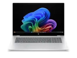 HP - OmniBook X Laptop Computer 17.3" FHD Touch Screen Intel Core Ultra 7 16 GB - Glacier silver aluminum