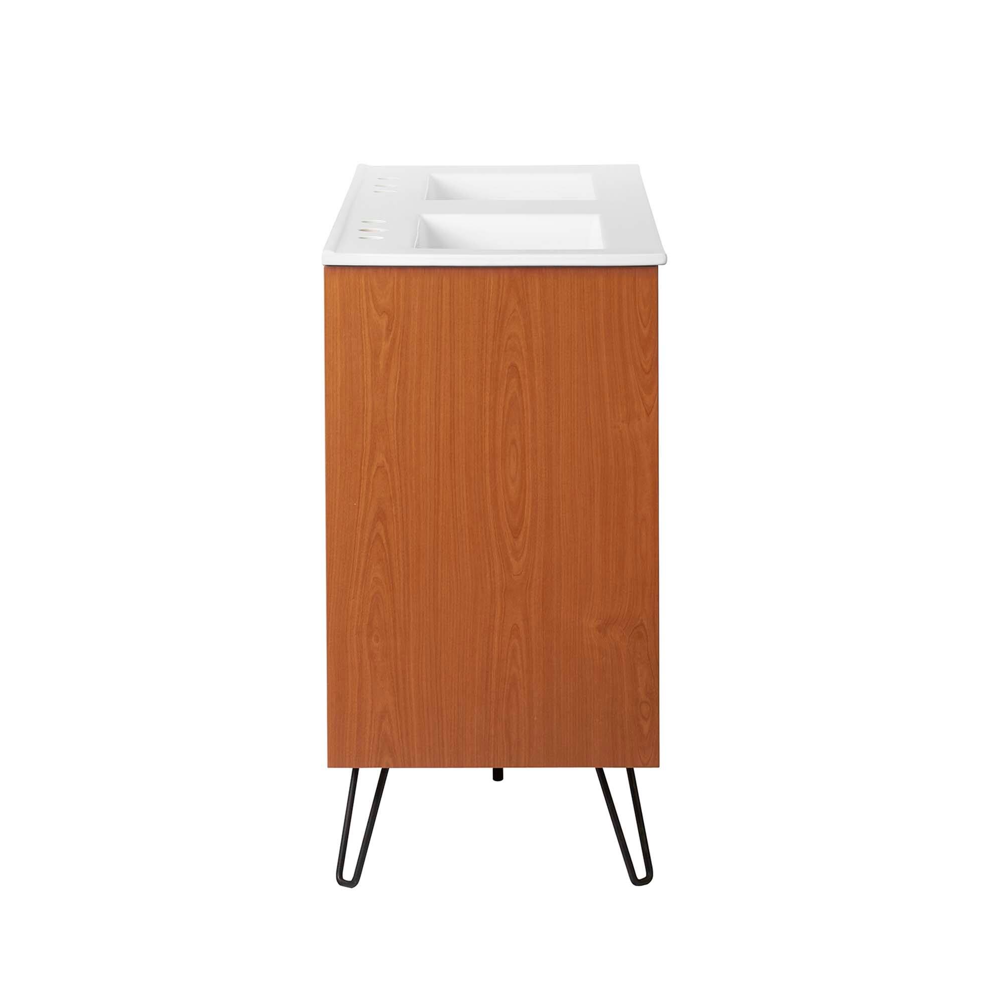 Alt View 1. Modway - Energize Bathroom Vanity Basin Included by Modway - Cherry White White.