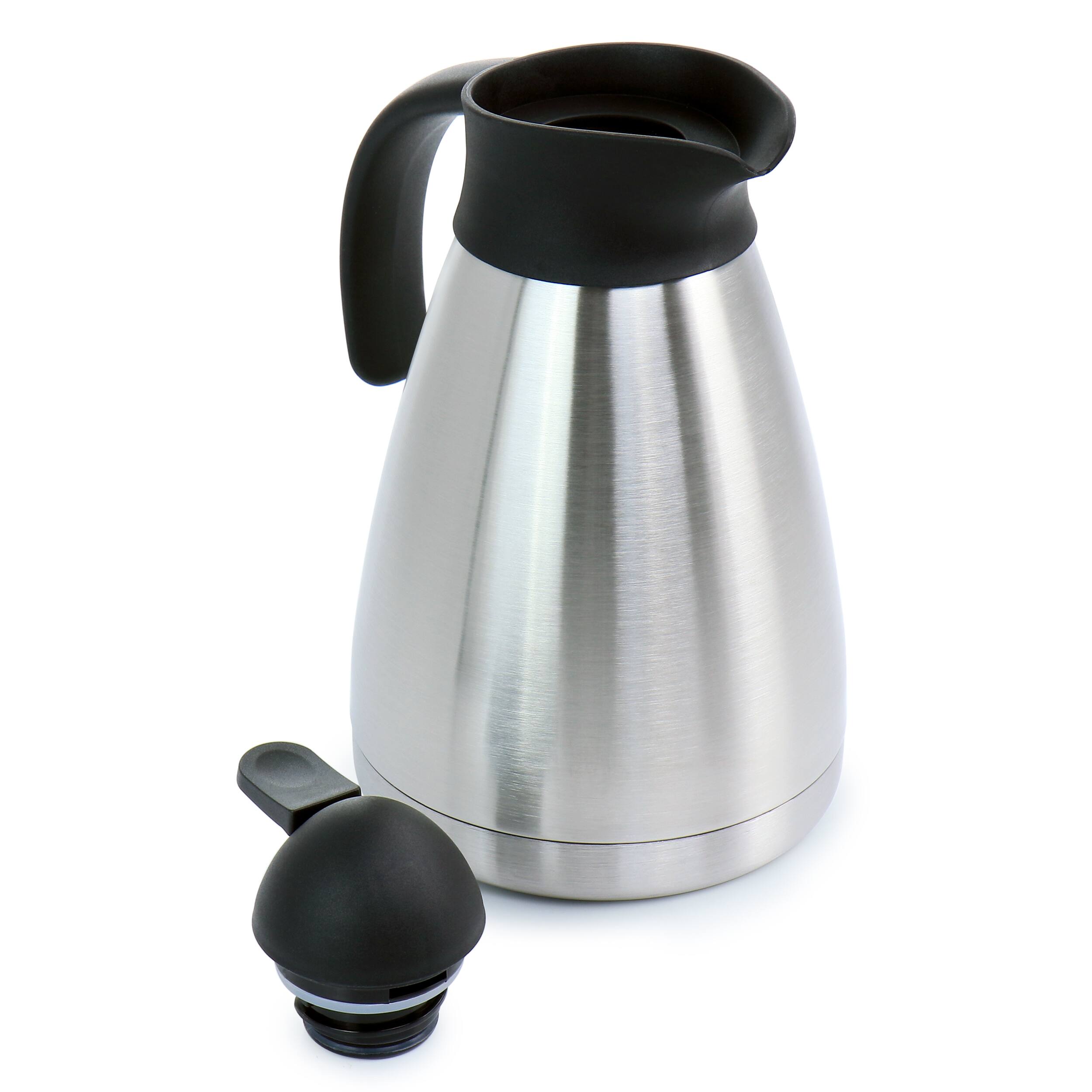 Alt View 1. Mr. Coffee - Mr. Coffee Olympia 1 Quart Insulated Stainless Steel Thermal Coffee Pot - Silver.