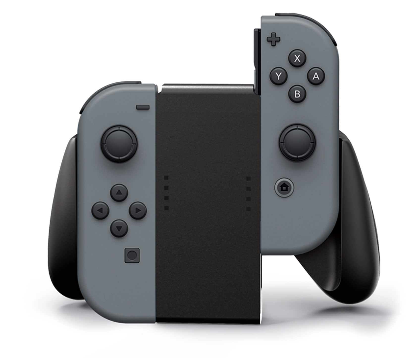Front. PowerA - PowerA Joy-Con Comfort Grip for Nintendo Switch - Black - Black.
