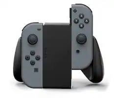 Front. PowerA - PowerA Joy-Con Comfort Grip for Nintendo Switch - Black.