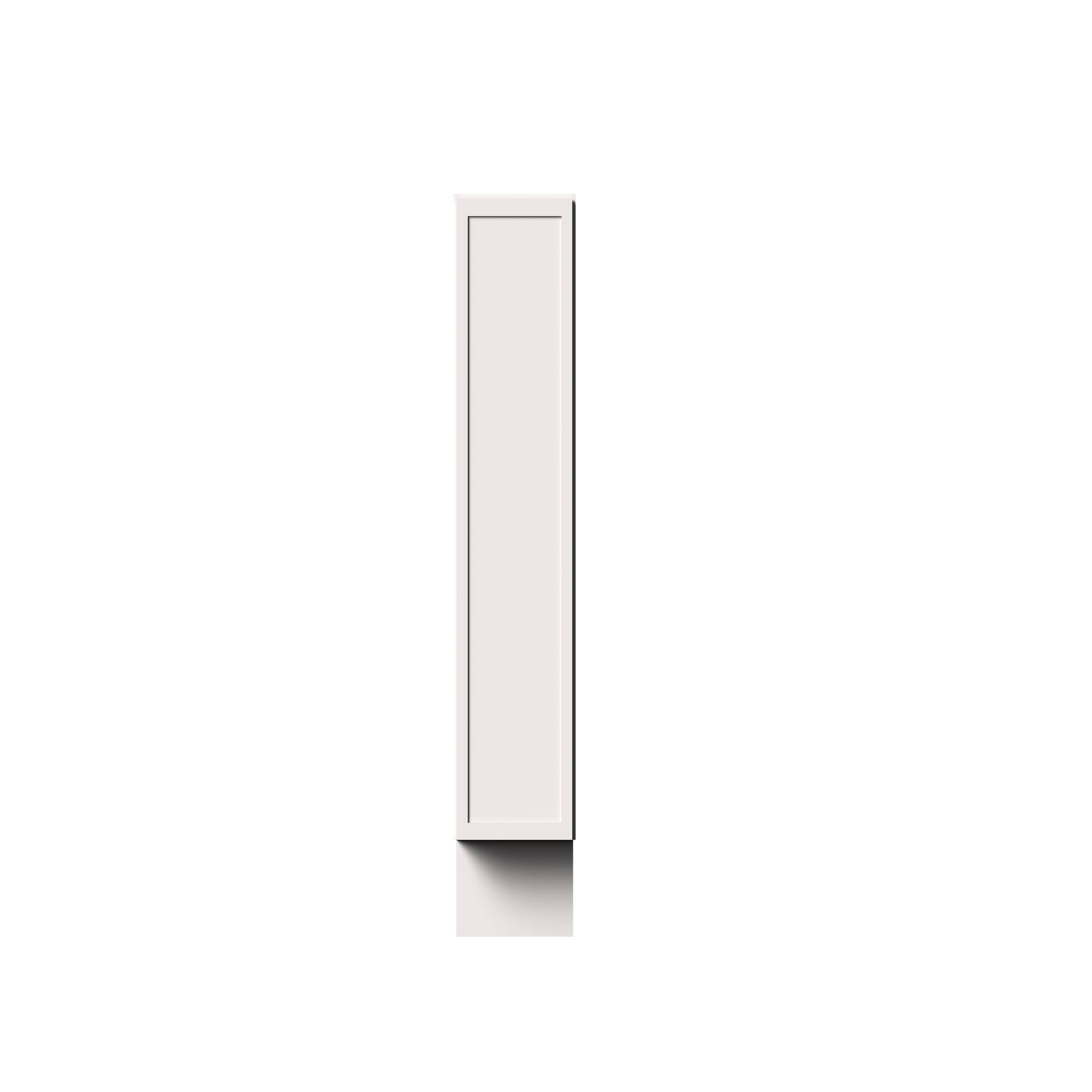 Alt View 1. Boyel Living - 9-in W x 34.5-in H x 24-in D Slim Shaker RTA Kitchen Spice Pull-Out Base Cabinet with Soft-Close - Snow White.