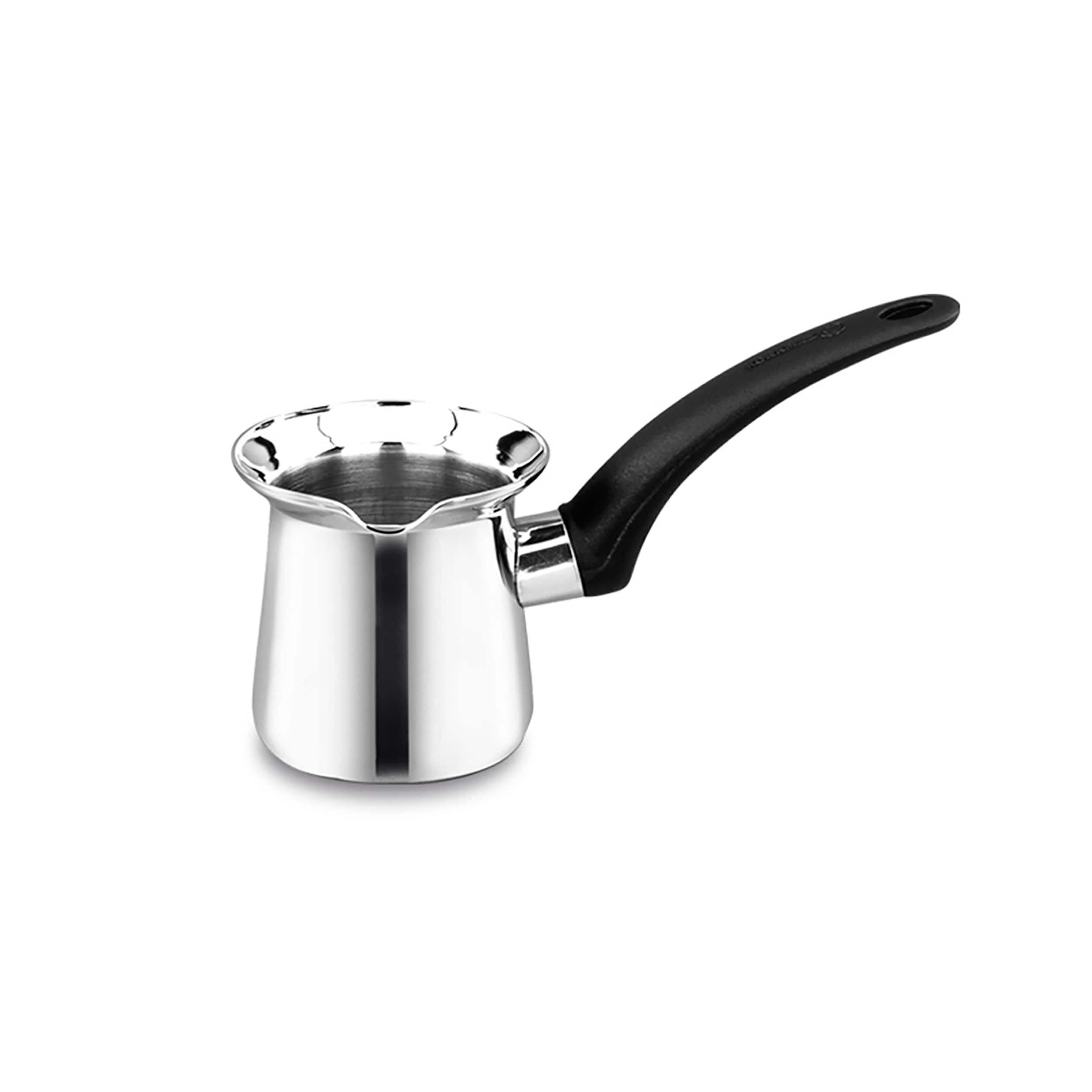 Korkmaz - Orbit 8 Ounce Stainless Steel Turkish Coffee Pot - Silver