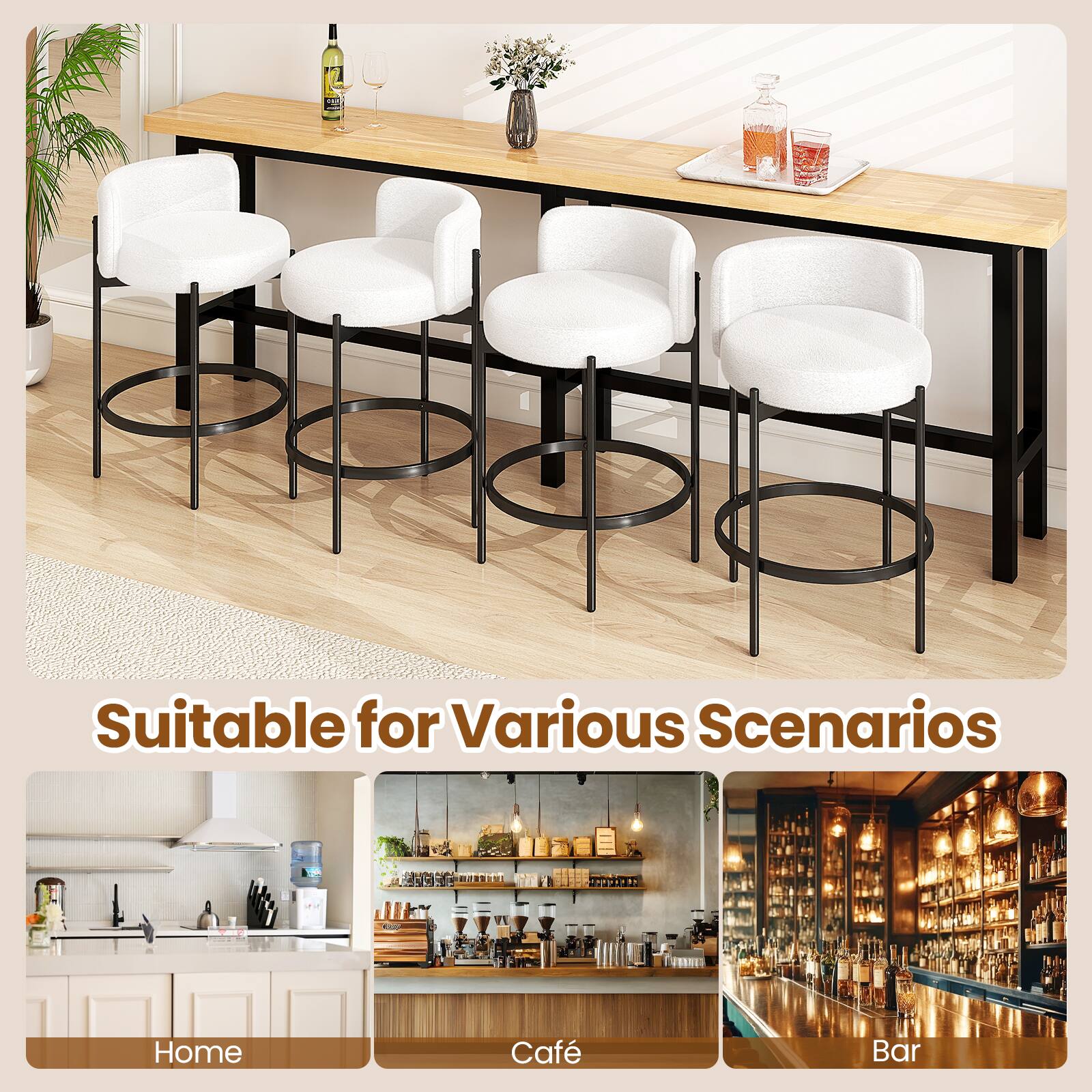 Suitable for Various Scenarios: Home, Café, Bar