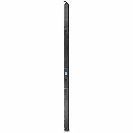 Front. APC - APC NetShelter Metered Rack PDU, 0U, 5.0kW, 200V and 208V, 30A, 36 C13 and 6 C19 outlets - Metered - NEMA L6-30P - 200 - Black.