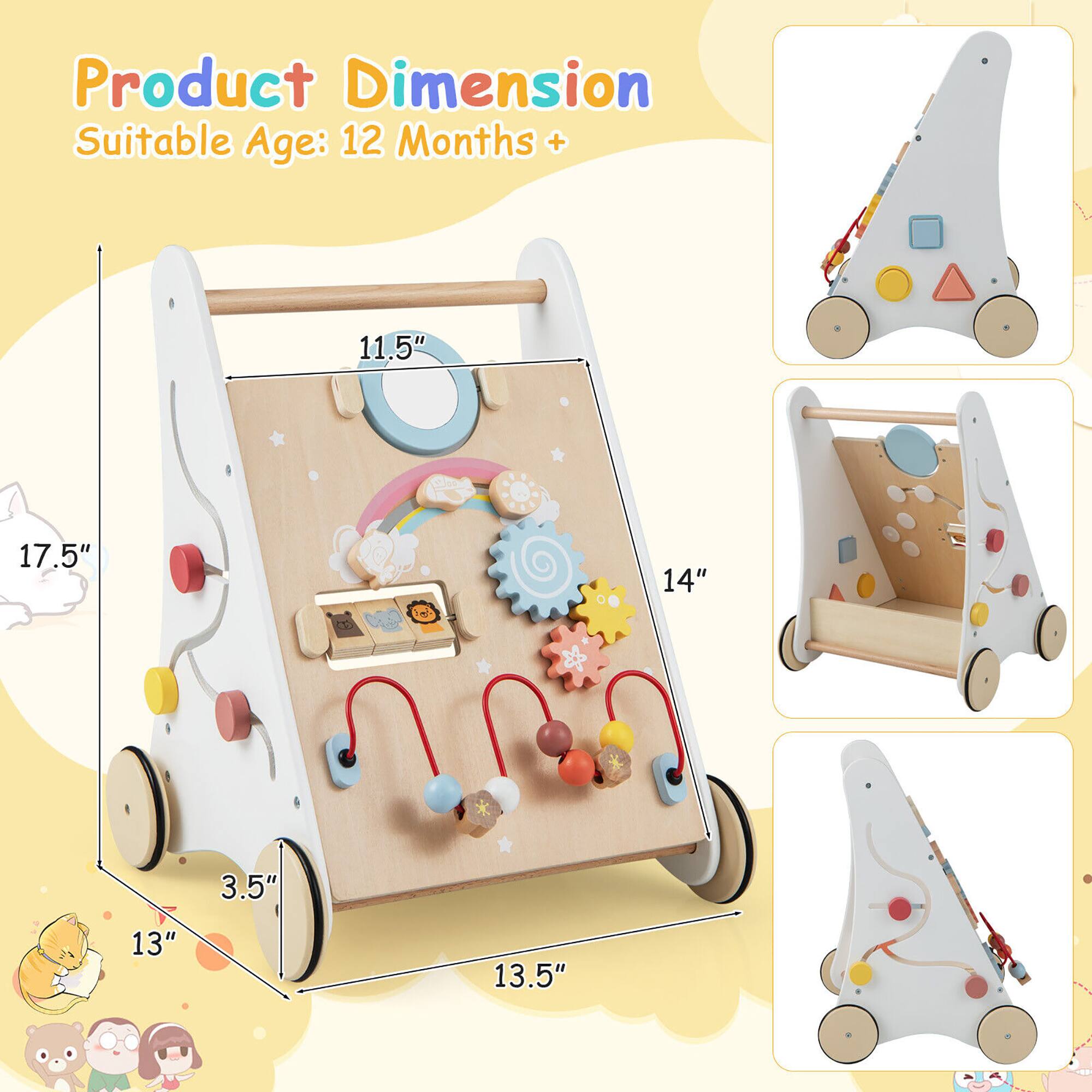 Product Dimension  
Suitable Age: 12 Months +  

11.5"  
17.5"  
14"  
3.5"  
13"  
13.5"