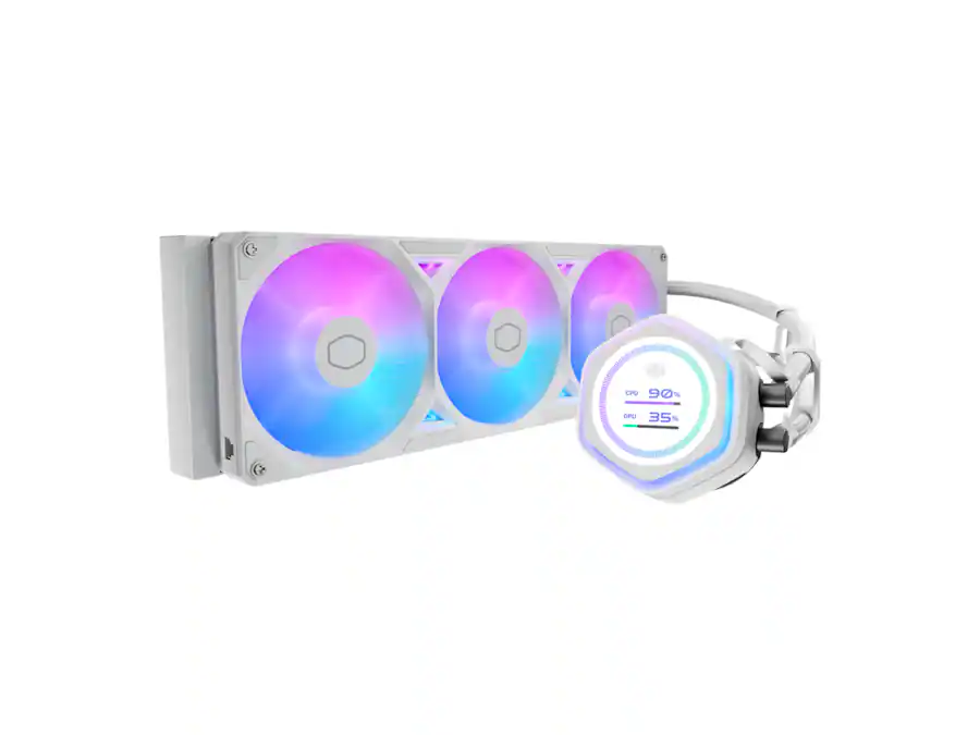 Cooler Master Atmos II 360 LCD AIO, Dual Pump, 400mm Tubing, ARGB Cooler Master Atmos II 360 LCD AIO, Dual Pump, 400mm Tubing, ARGB