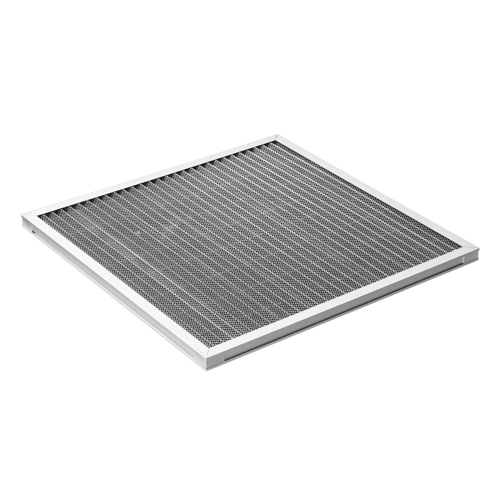 Alt View 5. VEVOR - Electrostatic Air Filter, 20x20x1 inch Washable & Reusable Aluminum AC/HVAC Furnace Filter - Silver.
