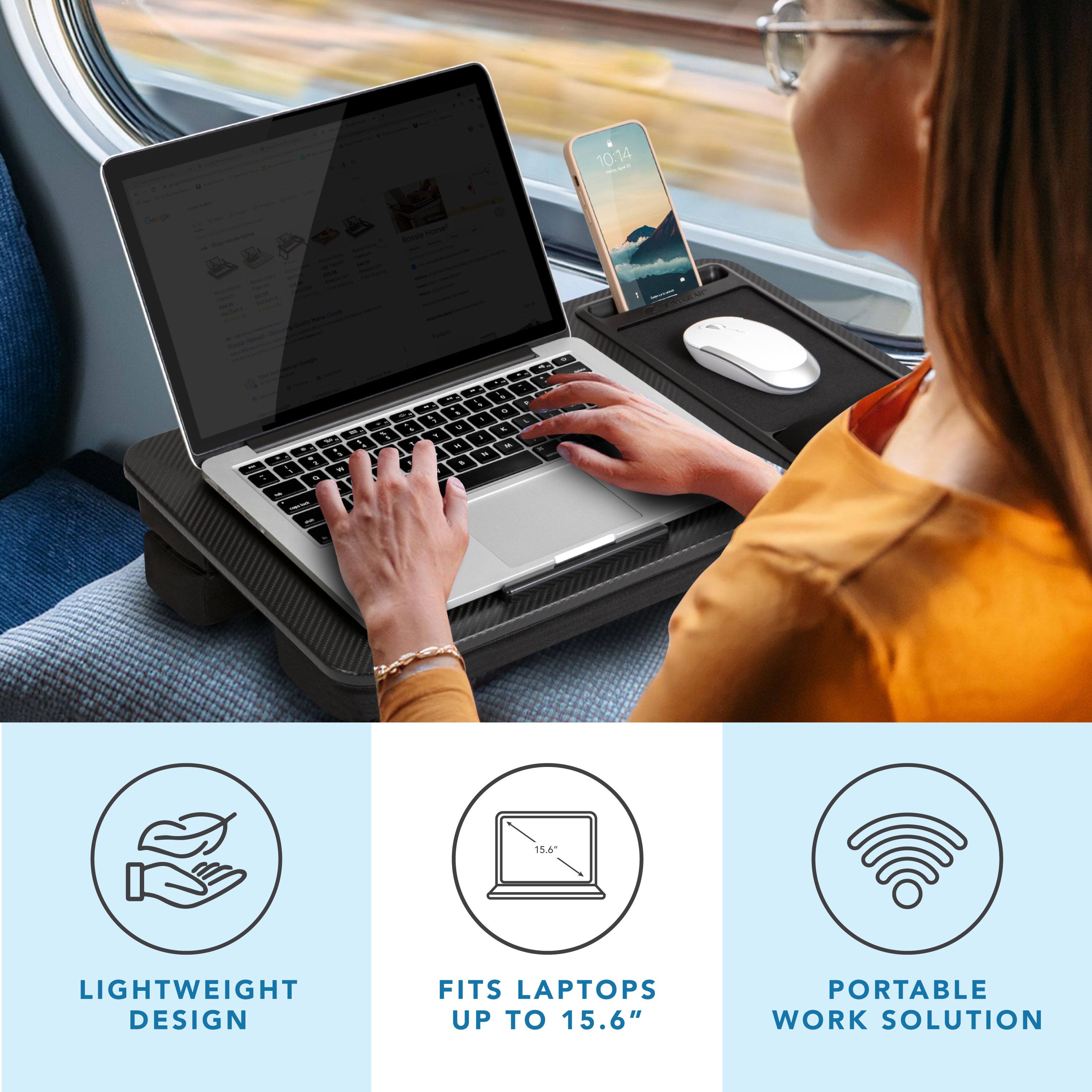 10:14

LIGHTWEIGHT DESIGN FITS LAPTOPS UP TO 15.6" PORTABLE WORK SOLUTION

- LIGHTWEIGHT DESIGN
- FITS LAPTOPS UP TO 15.6"
- PORTABLE WORK SOLUTION