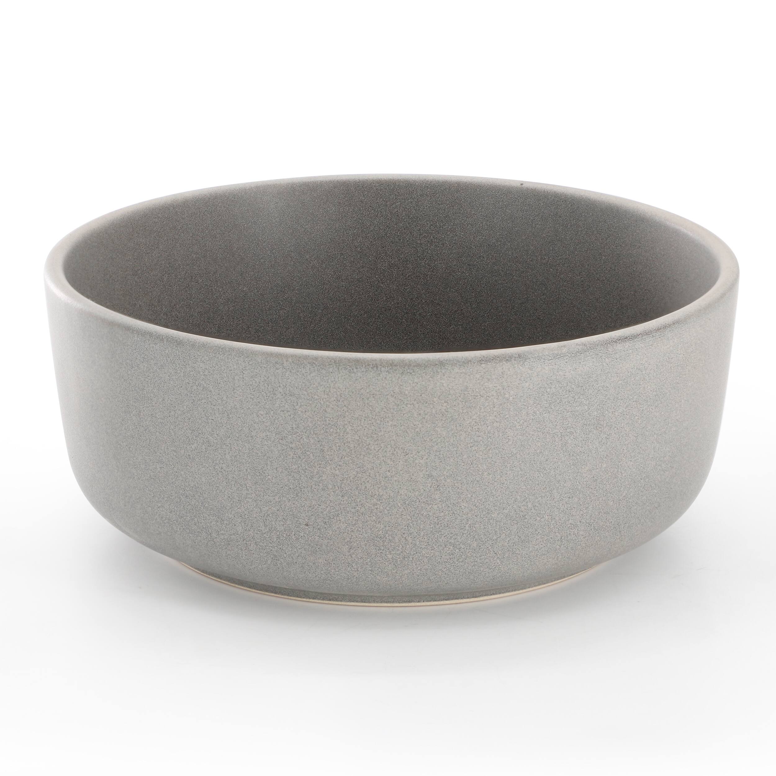 Alt View 1. Gibson - Soho Lounge Bryant Park 2 Piece 6 Inch Stoneware Cereal Bowl Set in Gray - Grey.