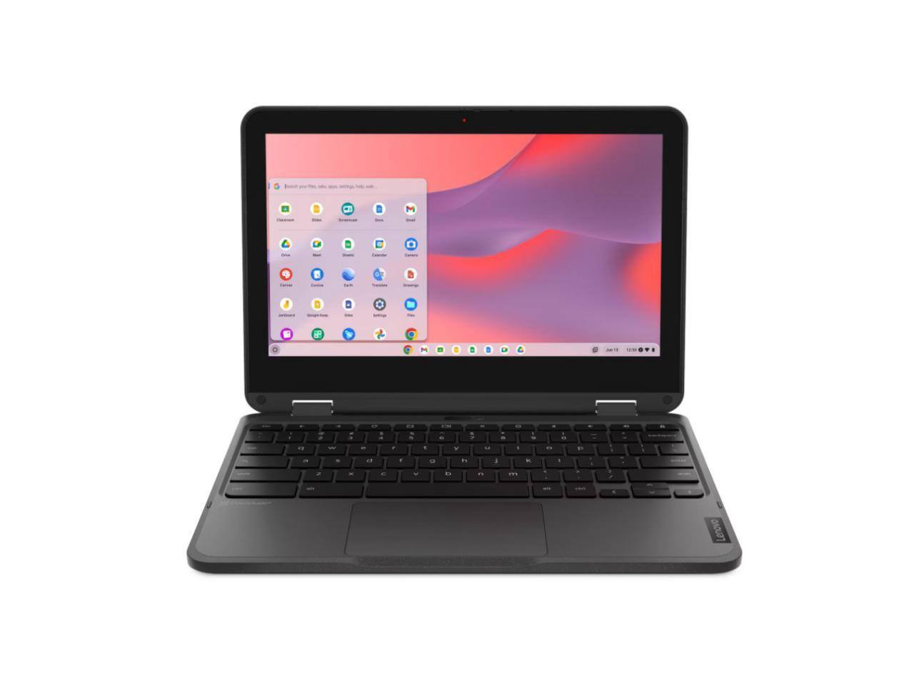 Front. Lenovo - Lenovo 500e Gen 4s 11.6" Chromebook, Intel N150, 8GB RAM, 64GB eMMC, Wi-Fi 6E, BT 5.3, 65W, 83N8000JUS.