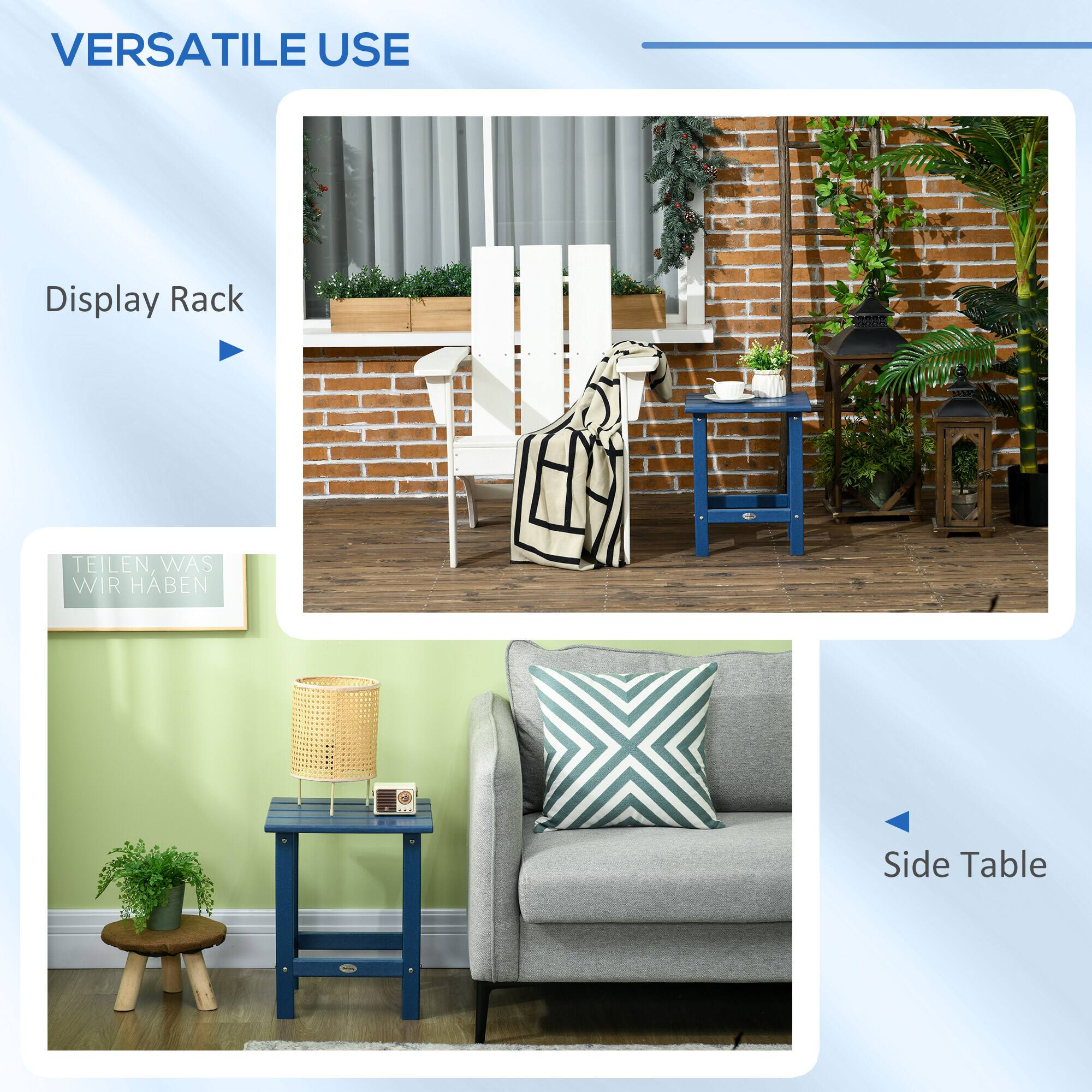 VERSATILE USE
Display Rack - Side Table