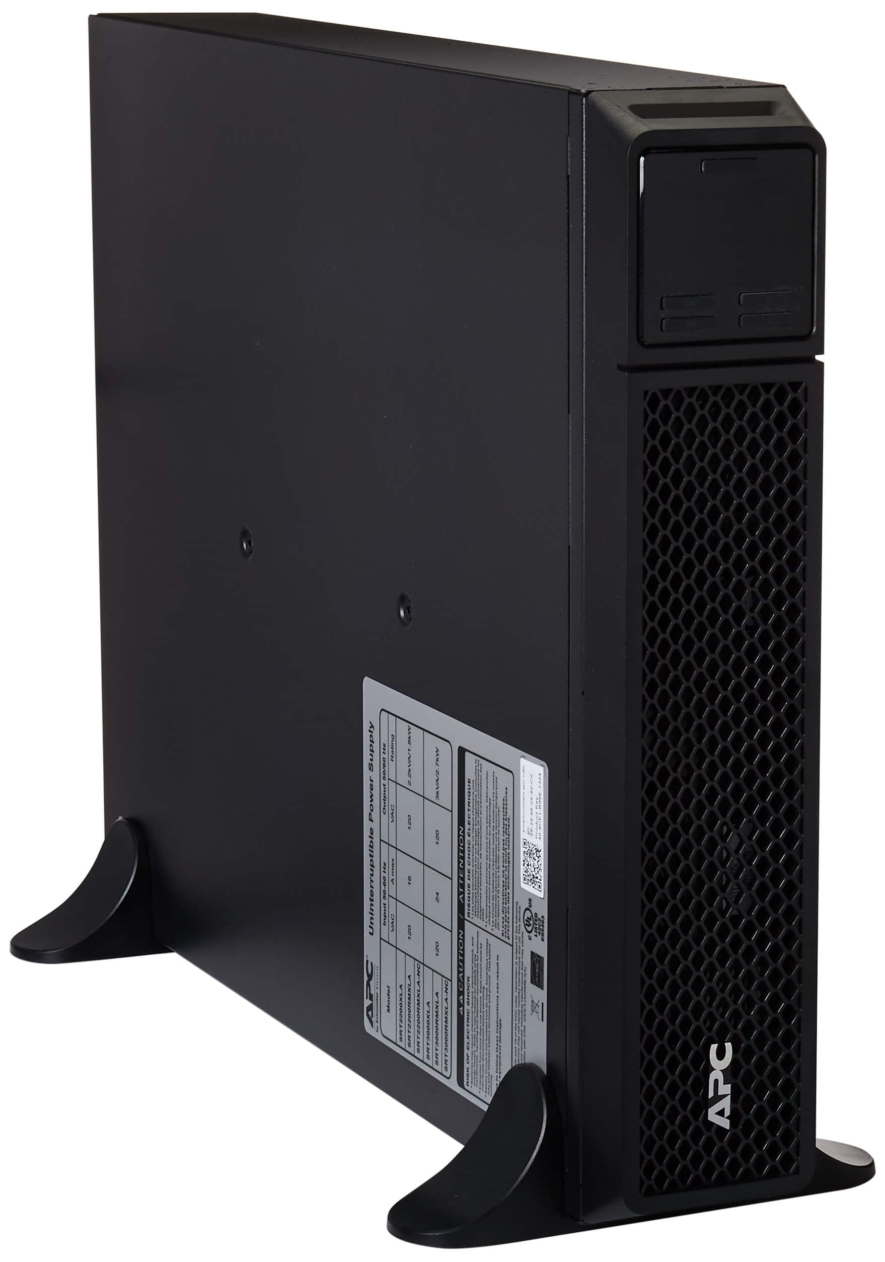 APC - UPS 2200VA Smart-UPS Single Phase Online Uninterruptible Power Supply (SRT2200XLA) - Black