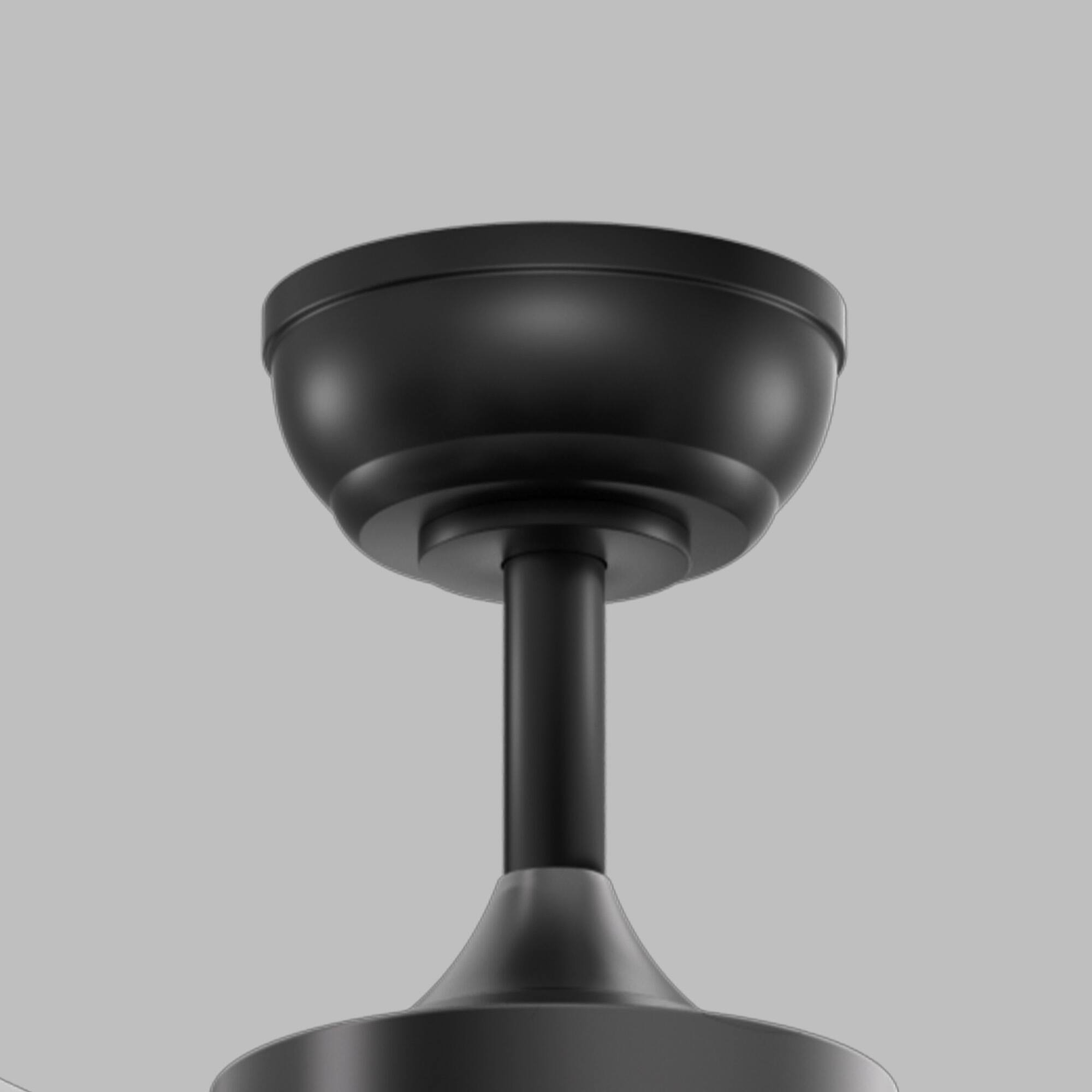 Alt View 10. Siljoy - 52 Inch Modern Ceiling Fans with Lights and Remote Control - Black.