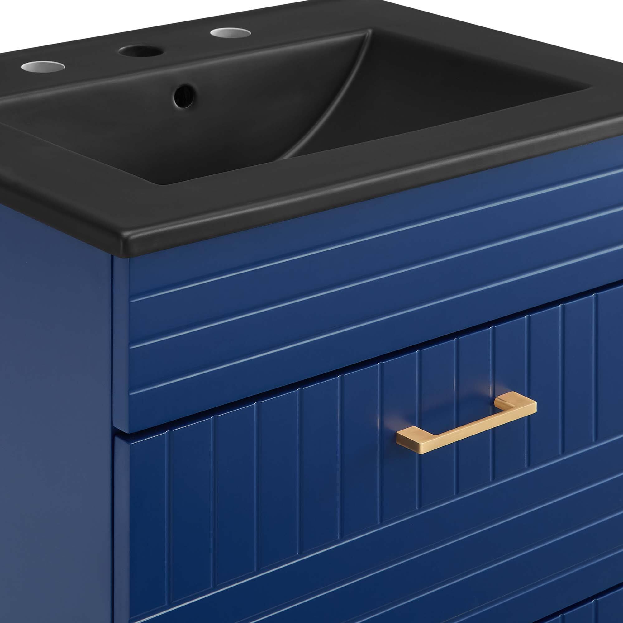 Alt View 5. Modway - Daybreak Bathroom Vanity Basin Included by Modway - Blue Black.
